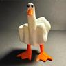 Middle Finger Duck Figurines Funny Duck You Figurine, Rude Duck Figurine Middle Finger Decor Duck Statue Middle Finger Statue Weird Decor Duck Decor