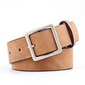 Women's Unisex PU Buckle Belt PU Leather Prong Buckle Plain Casual Classic Party Daily White Black Pink Red