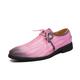 Men's Oxfords Derby Shoes Walking Vintage Business Daily Party Evening PU Non-slipping Lace-up Pink Blue Brown Gradient Summer Spring