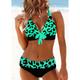 Women's Swimwear Bikini Plus Size Swimsuit 2 Piece Printing Ombre Leopard Push Up Summer Bathing Suits