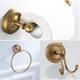 Towel Holder Antique Brass Vintage Wall Mounted Bathroom Accessory Set for Drilling Shower Wall Retro Country House Style Towel Hooks Toilet Paper Holder