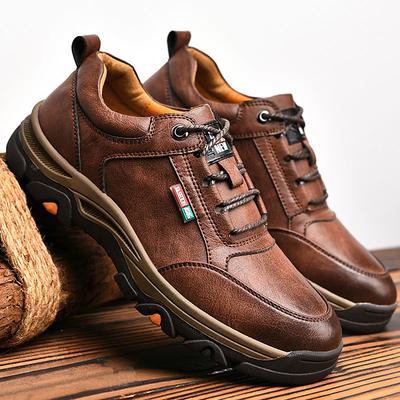 Men's Hiking Shoes Sneakers Trainers Athletic Shoes Sporty Casual Classic Outdoor Daily Synthetics Black Brown Fall Winter