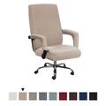 Computer Office Chair Cover Gaming Chair Stretch Chair Slipcover Plain Solid Color Durable Washable Furniture Protector