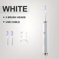 Electric Toothbrushes For Adults, USB Rechargeable Toothbrush With Timer, Whitening Toothbrush With 3 Brush Heads