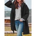 Women's Winter Coat Teddy Coat Street Daily Wear Vacation Fall Winter Short Coat Regular Fit Warm Breathable Stylish Casual Street Style Jacket Long Sleeve Plain with Pockets Black Royal Blue Fuchsia