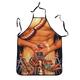 Cosplay Chef Apron For Women and Men, Kitchen Cooking Apron, Personalised Gardening Apron with Long Ties Neck Strap BBQ Drawing Crafting Aprons