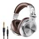 OneOdio Bluetooth Over-Ear Headphones with Mic Wireless amp; Corded Dual-Mode Headphones for Drum Piano PC Phones Laptop-72 Hours Playtime