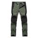 Men's Hiking Pants Trousers Fleece Lined Pants Softshell Pants Winter Outdoor Thermal Warm Windproof Breathable Water Resistant Pants / Trousers Bottoms Elastic Waist Black Army Green Fleece Hunting