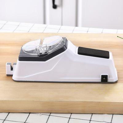 Rechargeable Electric Knife Sharpener - Fast and Automatic Sharpening for Kitchen Knives and Scissors