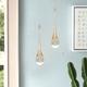 LED Pendant Light Kitchen Light Fixtures Ceiling Dimmable LED Modern Gold Pendant Light Mini Teardrop Crystal Pendant Light for Kitchen Island Bedroom Hallway Entryway (1-Pack)
