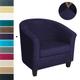 Stretch Velvet Club Chair Cover Slipcover Elastic Armchair Single Sofa Cover Barrel Tub Chair for Cafe Hotel Coffee Shop Cross Border Soft Durable Washable