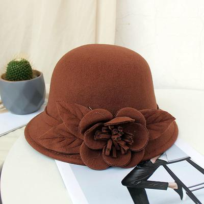 Hats Poly / Cotton Blend Bowler / Cloche Hat Bucket Hat Fedora Hat Casual Holiday Kentucky Derby Cocktail Royal Astcot Fall Wedding Vintage Style Elegant With Appliques Split Joint Headpiece Headwear