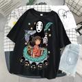 Spirited Away T-shirt Anime Cartoon Anime Harajuku Graphic Street Style T-shirt For Couple's Men's Women's Adults' Hot Stamping Casual Daily