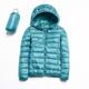 Women's Puffer Jacket with Hoodie Jacket Hiking Down Jacket Winter Outdoor Thermal Warm Packable Waterproof Windproof Jacket Top Full Length Visible Zipper Fishing Camping / Hiking / Caving