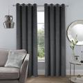 Blackout Curtain Drapes Velvet Farmhouse Grommet/Eyelet Curtain Panels For Living Room Bedroom Door Kitchen Window Treatments Thermal Insulated Room Darkening