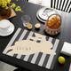 1PC Rabbit Placemat Table Mat 12x18 Inch Table Mats for Party Kitchen Dining Decoration