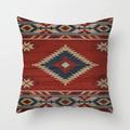 Farmhouse Style Geometric Pillow Case Pillow Covers Terracotta Southwestern Cushion Case Decorative Aztec Print Ethnic Home Decor