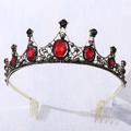 Jeweled Baroque Queen Crown - Rhinestone Platinum Jubilee Crowns and Tiaras for Women, Costume Party Hair Accessories