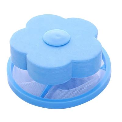 5pcs Floating Lint Filter Mesh Bag Floating Washing Machine Filter Net Flower Shaped Reusable Pet Hair Catcher Remover Laundry Tool