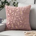 Decorative Toss Pillows Soft Plush Pillow Cover Gold Feather Modern Square Seamed Traditional Classic for Bedroom Livingroom Sofa Couch Chair Superior Quality