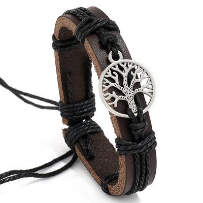 Men's Women's Leather Bracelet Loom Bracelet Retro Vintage Theme Classic Leather Bracelet Jewelry Black / Brown For Daily Date Festival