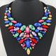 1PC Statement Necklace Crystal Necklace For Women's Wedding Christmas Party Evening Alloy Retro Alphabet Shape Precious