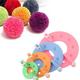 4 Sizes Pom Pom Maker Pompom Making Tool for Creating Fluff Ball Weave DIY Wool Yarn Knitting Craft Project