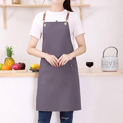 Waterproof Chef Apron For Women and Men, Kitchen Cooking Apron, Personalised Gardening Apron with Pocket, Cotton Canvas Work Apron Cross Back Heavy Duty Adjustable
