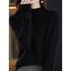 Women's Pullover Sweater Jumper Crew Neck Ribbed Knit Wool Oversized Fall Winter Regular Outdoor Daily Holiday Streetwear Casual Soft Long Sleeve Solid Color Magenta Lake blue Obsidian Black S M L