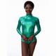 Metallic Sexy 1980s Shiny Latex Patent One Piece PU Leather Rompers Bodycon Women's Masquerade Party Leotard / Onesie