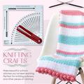 Knitting Gauge Converter Tool Knitting Counter Calculator Density Ruler for Knitting Works Crafts