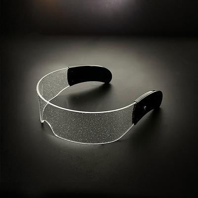 Future Technology Glasses (6.69×5.91), LED Light-emitting Glasses, Bar Bungee Boosters, Two-color Full Sky Star Light-emitting Goggles