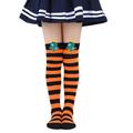 Kids Girls' Stockings red and white-thin green and white strips blue and red stripsStriped Print Spring Fall Cute Home 3-12 Years
