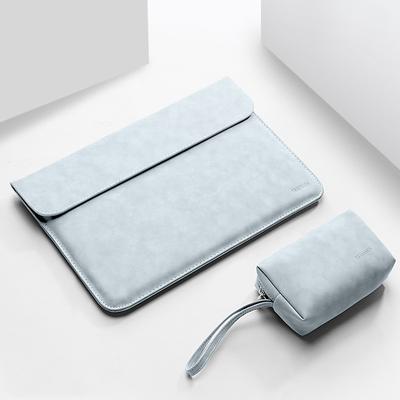Laptop Sleeves 12 13.3 14 inch Compatible with Macbook Air Pro, HP, Dell, Lenovo, Asus, Acer, Chromebook Notebook Waterpoof Shock Proof PU Leather Solid Color for Business Office