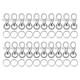 20 pcs Metal DIY Scheme Structure Split Keys Public Partitions Keychains 25mm Open Atlas Interface