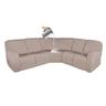 7-Piece Sectional Recliner Covers Waterproof Recliner Sofa Cover Jacquard Stretch Recliner Covers for Reclining L Shape Sofa Thick Soft Washable for 5 Seat Recliner Cover