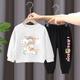 2 Pieces Kids Girls' Rainbow Crewneck Hoodie Pants Set Long Sleeve Active Outdoor 3-7 Years Spring Black unicorn sweater nice black pants Black unicorn sweater nice gray pants Orange unicorn