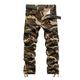 Men's Cargo Pants Cargo Trousers Camo Pants Pocket Plain Camouflage Comfort Breathable Outdoor Daily Going out 100% Cotton Fashion Casual BlackGrey Dark Khaki