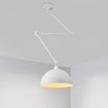 LED Pendant Light, Macaron Pole Rocker Arm Chandelier 30 cm 3000K E27 1-Light Modern Long Arm Spotlight Suspension Light Bar Loft Restaurant (Bulb Included)