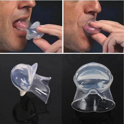 Tongue Anti Snoring Device Medical Silicone Anti Snore Device Apnea Aid Tongue Retainer Anti Snoring Mouthpiece