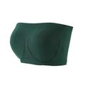 Women's Bras Bralettes Tube Bra Strapless Full Coverage Solid Color Scoop Neck Micro-elastic Breathable Invisible Casual Daily Nylon Green / 1 PC