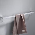 Towel Bar Wall Mounted 60cm Aluminum Towel Holder for Bathroom Aluminum Bathroom Hardware Single/Double Type Towel Rack(Silver/Black/Grey)
