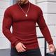 Men's Pullover Sweater Jumper Turtleneck Sweater Xmas Sweater Jumper Ribbed Knit Regular Knitted Slim Fit Plain Turtleneck Modern Contemporary Thermal Work Daily Wear Clothing Apparel Winter Black