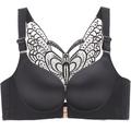 Women's Curve Plus Size Solid Color Butterfly Ladies Sexy Winter Fall Spring Push Up Bras 3/4 Cup Bra Black Wine Red Big Size US34A / FR90A / INT75A US34B / FR90B / INT75B US34C / FR90C / INT75C