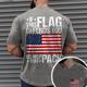 If This Flag Offends You 'Ll Help Pack Vintage Mens 3D Shirt Green Summer Cotton Graphic Prints Patriotic National Drak Gray Black White Tee Men'S Blend Basic Short