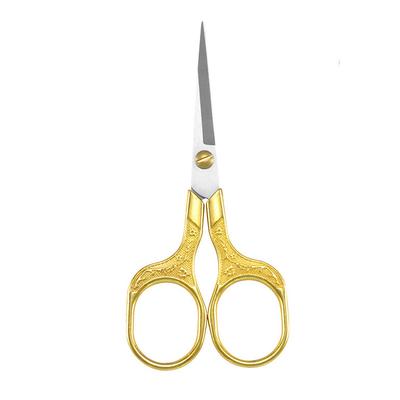 Plum Scissors Stainless Steel Household Scissors Office Stationery Scissors Handmade Paper-Cut Thread Scissors Retro Embroidery Scissors