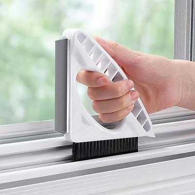 1pc Window Groove Cleaning Brush Triangular Brush Household Cleaning Bathroom Wiper Window Sill Groove Gap Universal Brush