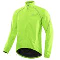 Arsuxeo Men's Windbreaker Cycling Jersey Cycling Jacket High Visibility Waterproof Windproof Waterproof Zipper Bike Jacket Jersey Mountain Bike MTB Road Bike Cycling City Bike Cycling Black Green