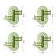 4PCS Transparent Rotating 4-Link Hook With Strong Adhesive Towel Rack Bathroom Wall Storage Rack No Punching Or Marking Adhesive Hook