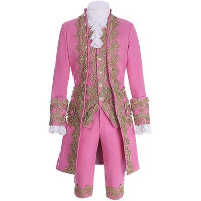 Rococo Baroque Victorian Outfits Men's Halloween Performance Party Masquerade Coat